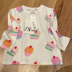 Long sleeve Zara cake shirt